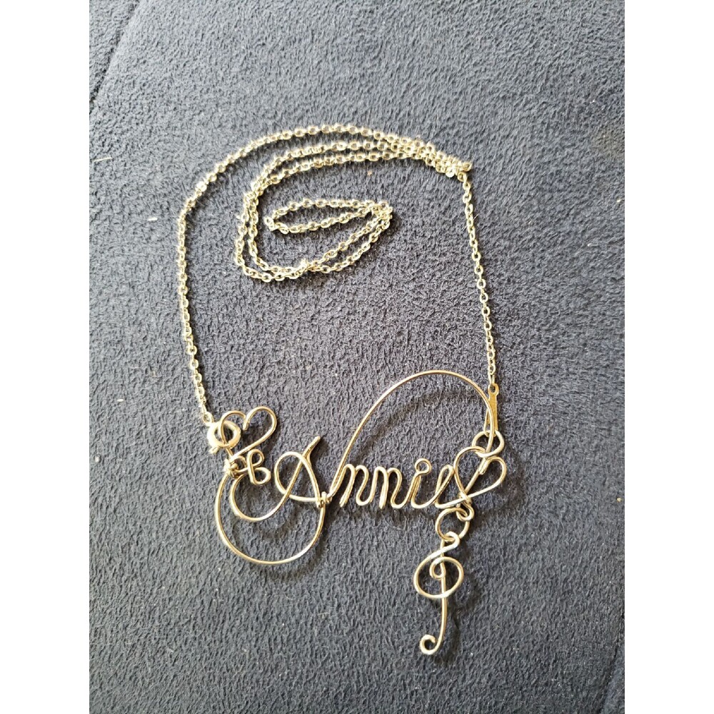 Annie Silver Metal Necklace Handmade Dainty Fairy Festival Streetwear
